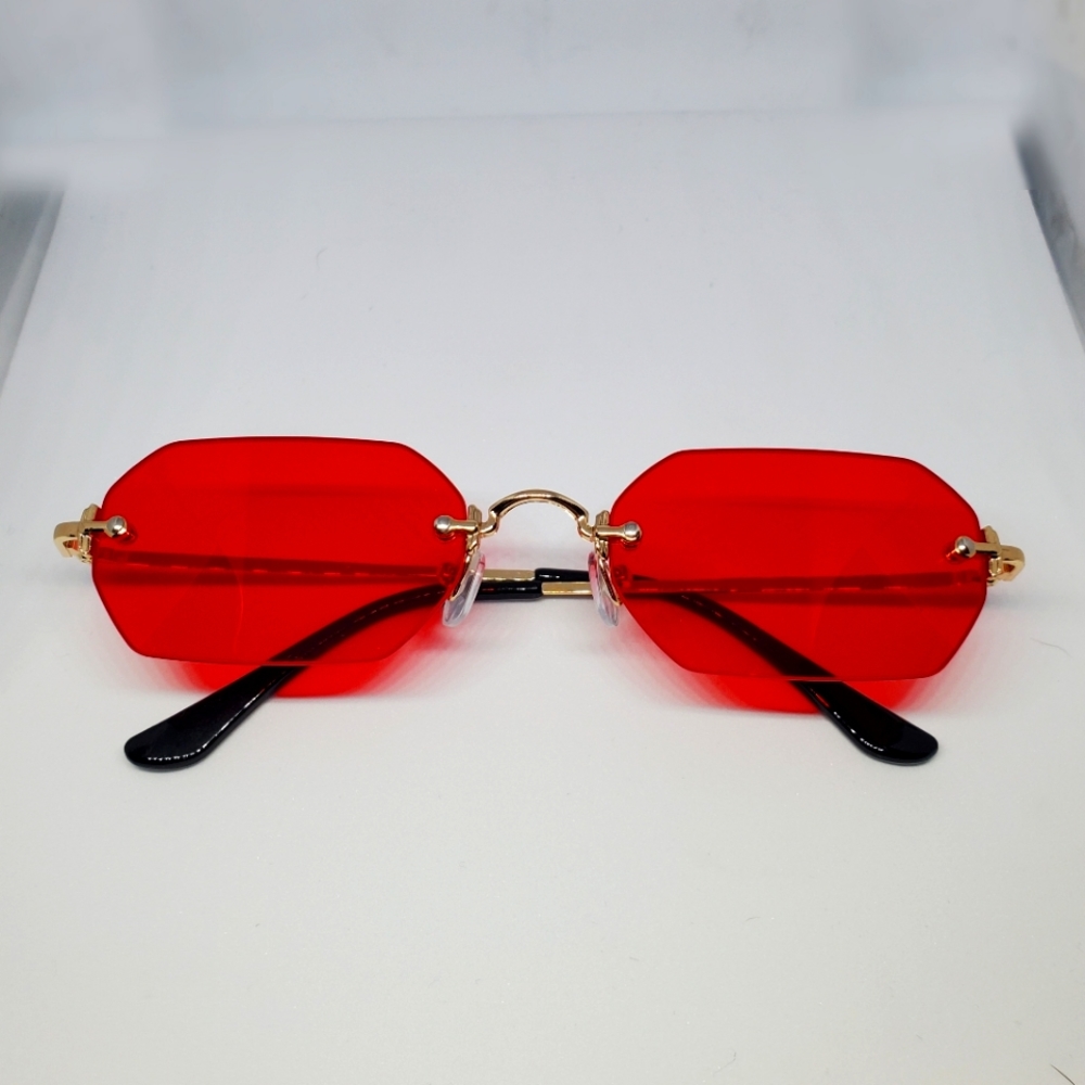 🌟 Unisex Hexagon Coloured Glasses 🌟